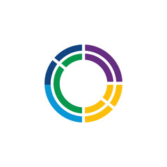 Obraz premium Abstract geometric graphic design with semicircle elements