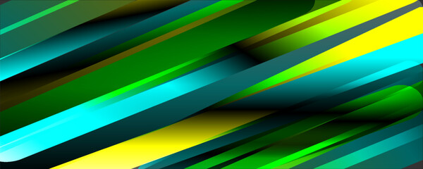 Green geometric modern style background