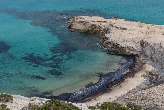 Beautiful seascape view from the north of Tunisia