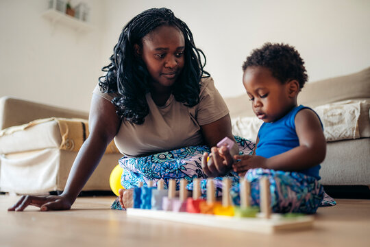 Mother and child spending quality time indoors