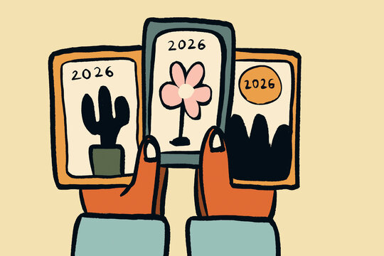 Modern illustration of planning for new beginnings