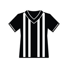 Naklejka premium Silhouette of Soccer jersey shirt vector illustration