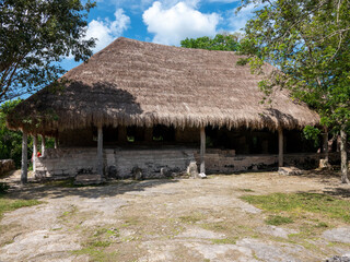 Fototapeta premium Ruins of San Gervasio Cozumel Mexico