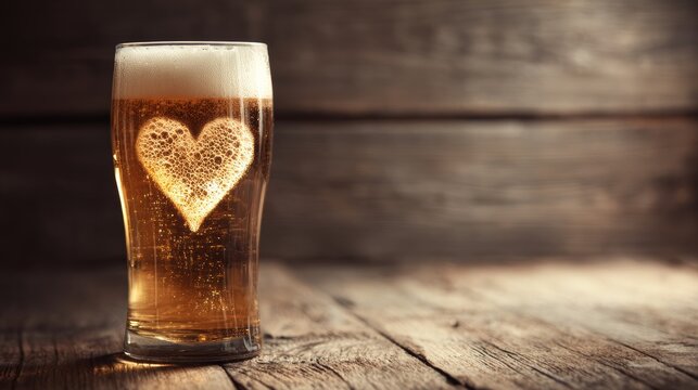 Glass with beer and a symbolic mustache on white background. Movember. Concept of a party, father's day, bachelor party, february 