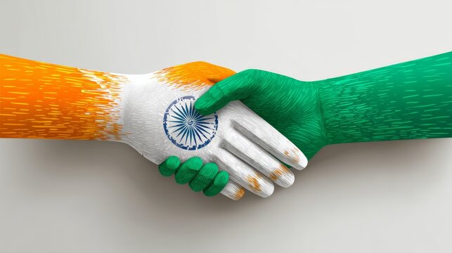 india happy independence day ,15th august Vector Illustration. Flag of Pakistan hand design.