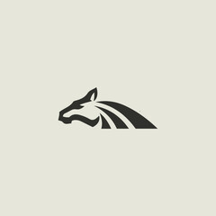 Abstract horse head logo vector, minimalist stallion silhouette for sports mascot, athletic branding, automotive power symbol, equestrian club emblem, and creative professional business identity.