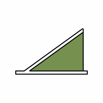 Green Right Triangle