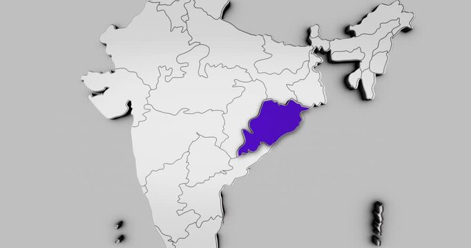 India Map Graphic Illustration for Business and Education