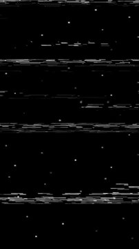 VHS Glitch tv signal transition digital distortion noise overlay vertical format