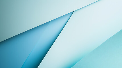 クリーンなフラット形状のミニマルな幾何学形、バランスの取れた構図