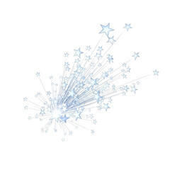 Burst of Stars Exploding Outward