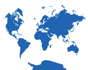 Fototapeta premium World Map, sign silhouette. World Map Globe. Vector Illustration isolated on transparent background.