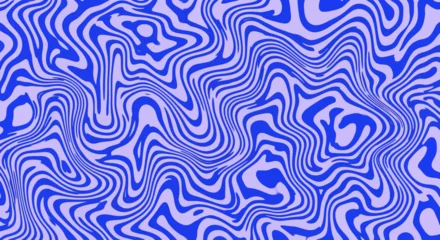 Fototapete Dunkelblau Topographic landscape of wavy lines from a high viewpoint in a graphic and abstract style  © Steven