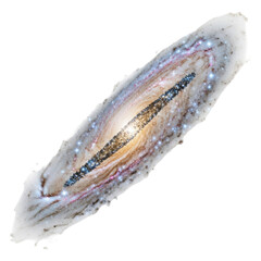 Obraz premium Galaxy NGC 891 with Dust Lane