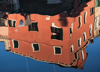 water reflection in venice italy