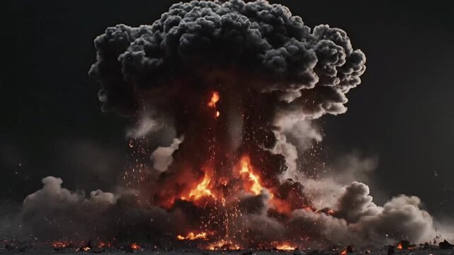 Massive explosion occurs during experiment at the testing site causing shockwaves and debris to scatter everywhere