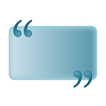 Blue Glassmorphism Quote Box Template with Modern Gradient Design.