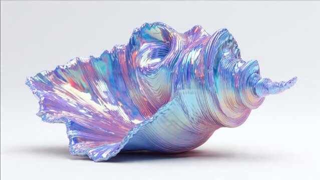 Iridescent Seashell Art