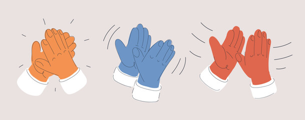 Cartoon vector illustration of a woman and a boy painting a picture together, symbolizing creativity, learning, and bonding