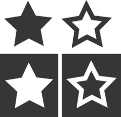 Obraz premium Star hand drawn vector illustration