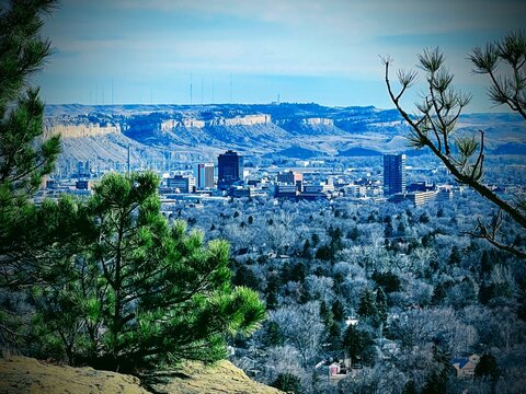 Downtown Billings Montana from the Rims