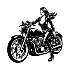 Sexy Motorcycle Girl