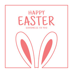 Vector Happy Easter Day Design Background
