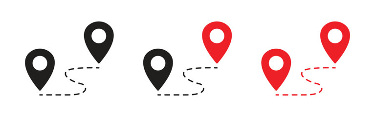 Vector Location Pin Icon Set