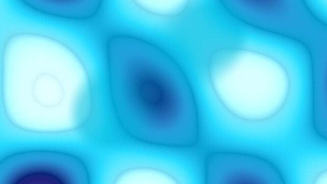 Abstract Blue Gradient Organic Shapes Flowing Motion Loop Background