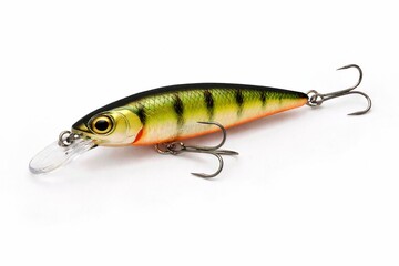Perch Pattern Fishing Lure Isolated