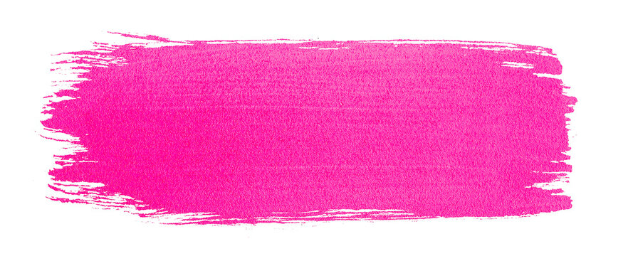 Pink watercolor brush stroke hand painted background