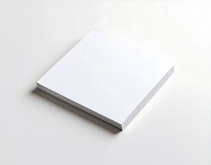 Fototapeta premium White Blank Notebook on White.