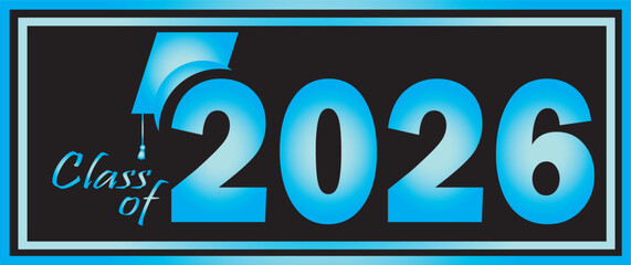 Graduation 2026 blk blue