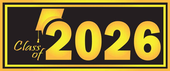 Graduation 2026 blk gold