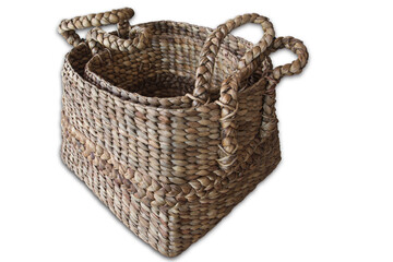Obraz premium empty basket isolated on white