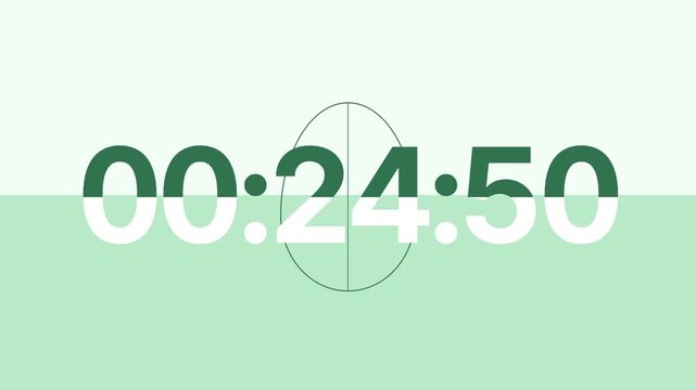 30 second digits clock colourful timer countdown 
