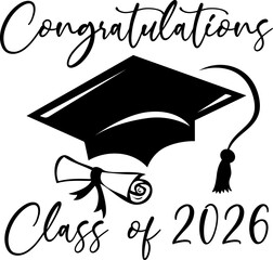 Graduation Cap 2026 Graphic