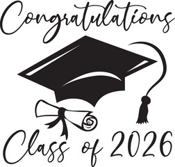 Graduation Cap 2026 Graphic