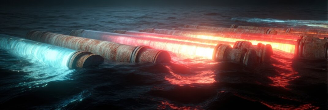 Exploration of Ocean Thermal Energy With Cross-Section of Underwater Pipes Displaying Temperature Gradient Process for Renewable Power