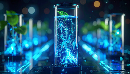 生体回路の融合｜有機繊維と発光液体が交差するバイオテクノロジー