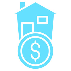 home price icon vector