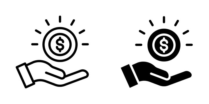 Earning icon, element icon for business concept, Design Branding, Print, and Digital Media