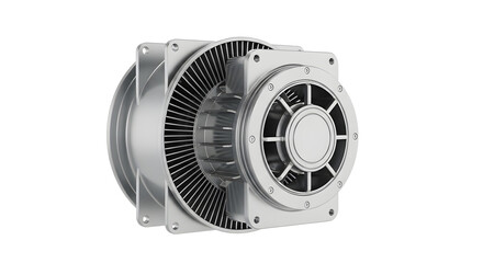 Silver Turbine Fan Industrial Component