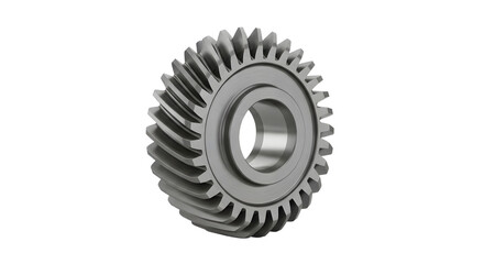 3D Render of a Bevel Gear Isolated on Black