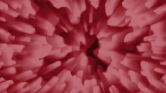 Animated Red Rays on an Abstract Background
