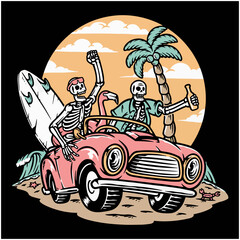 tropical design illustration vector tshirt