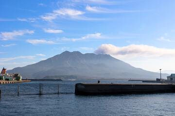 桜島（鹿児島市・鹿児島港側から撮影）
