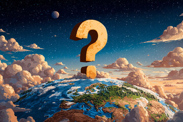 question in space on earth