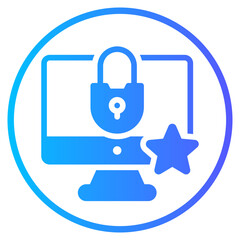 Fototapeta premium star gradient icon