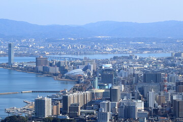 長等山テラスから見る大津市の風景